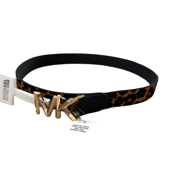 MICHAEL Michael Kors Womens Belt, Leopard Print, Medium - Picture 2 of 4